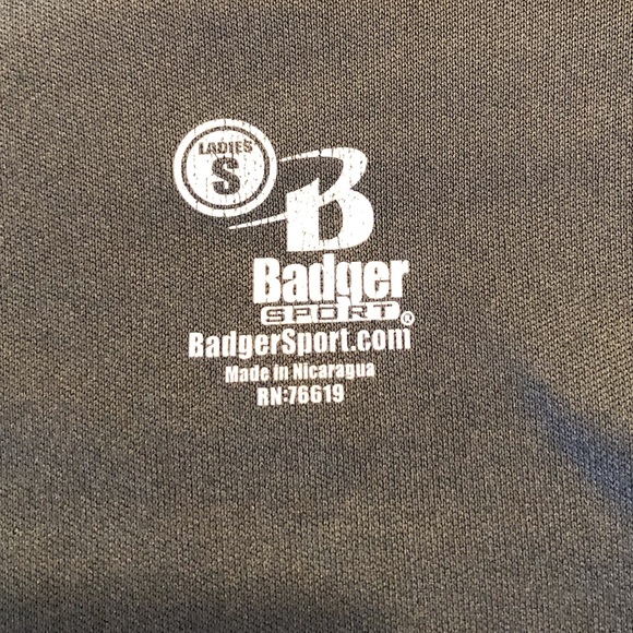 Badger Sports Ladies Gray Super Woman Short Sleeve Tee, Size S - Picture 3 of 6